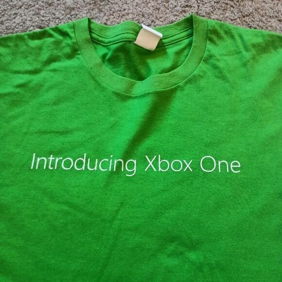 Xbox One Promo Graphic T-shirt Size XXL PRE-OWNED GREEN - Picture 2 of 5